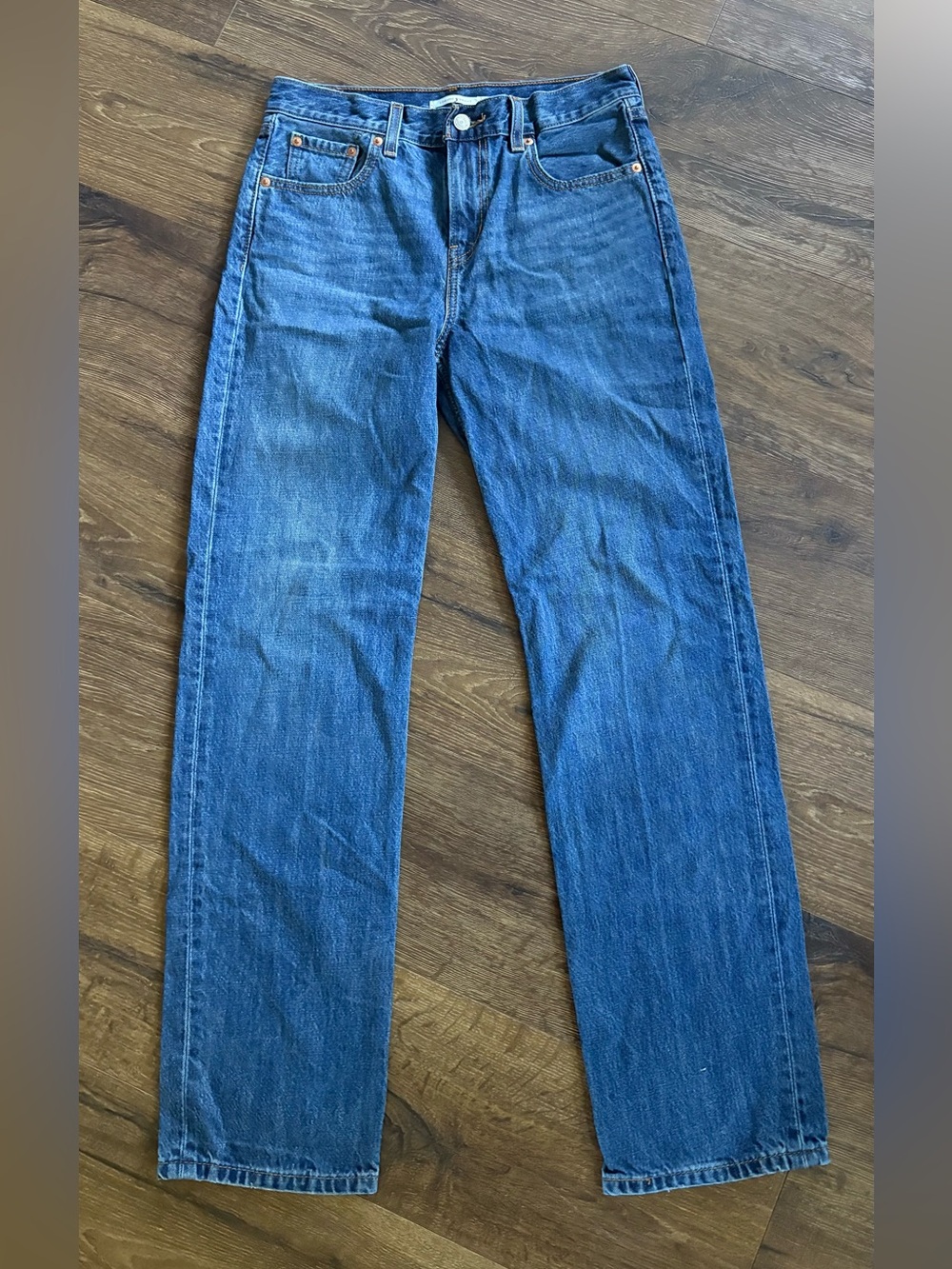 Levi’s Low Pro Classic Straight Women’s Jeans — Blue Denim